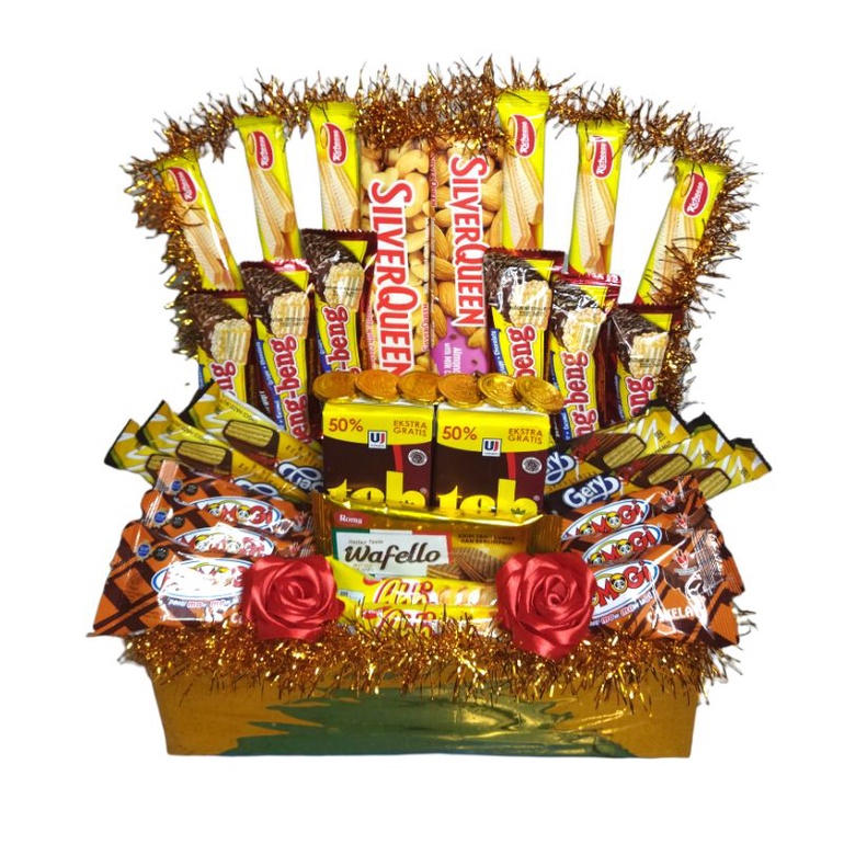 

bingkisan snack tower buket snack