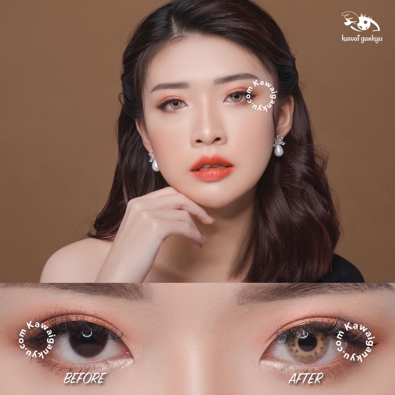 KawaiGankyu softlens - Princess Rona Brown (1botol)