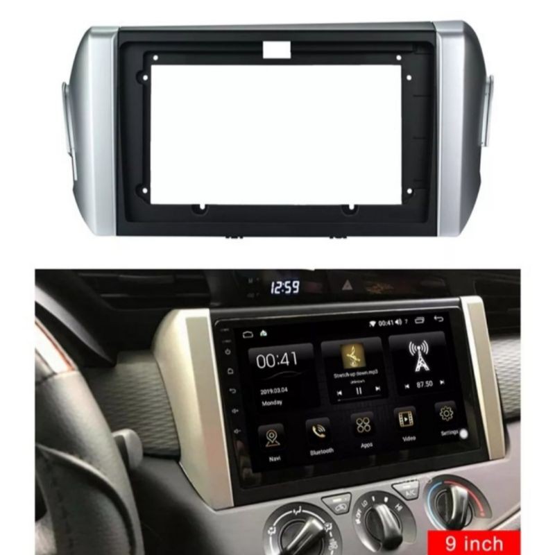 Frame 9 inch Android Toyota Innova Reborn + Soket Plug And Play TOYOTA