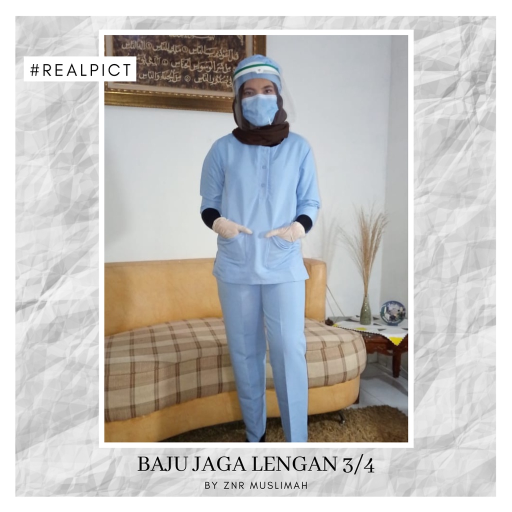 Baju Jaga Dokter | Baju OK Terbaru | Baju Medis Kancing Lengan Pendek