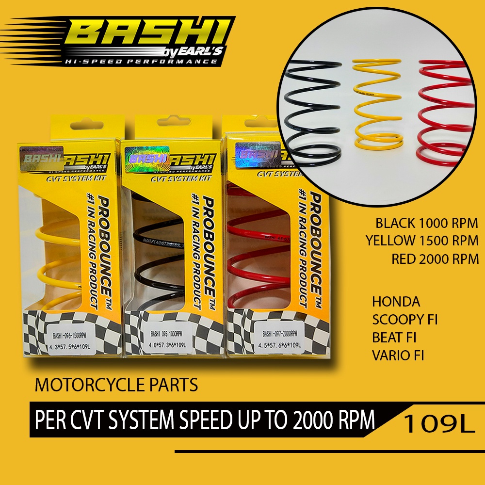 BASHI Per Cvt Racing Probounce High Quality CVT Spring All Type Motor motor