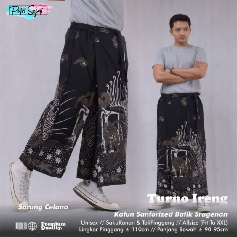 sarung celana batik / celana sarung batik