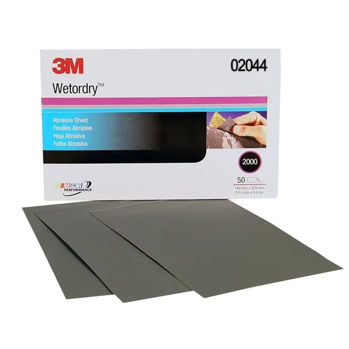 Amplas 3M 02044 WetorDry Abrasive Sheet P2000 - 140 x 228mm