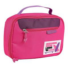 Tas Bekal Anak Skechers Lunch Bag Flambe Pink Original