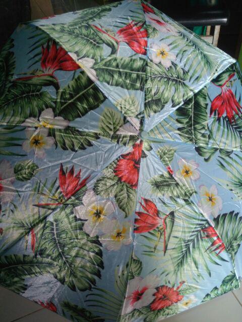 Payung Lipat 2 Satin Motif Bunga Cute (free Bubble Wrap)