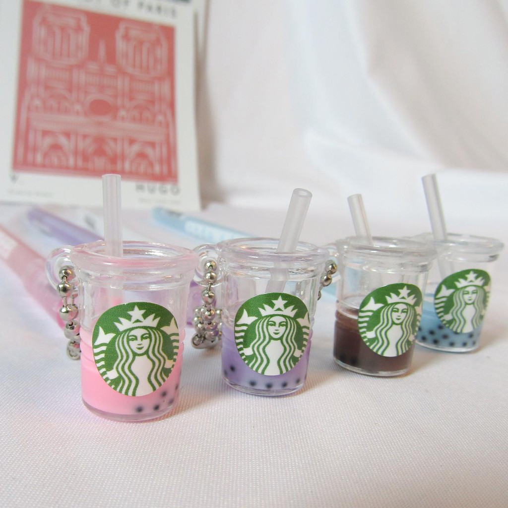 Pulpen Boba Starbucks Starbak kado unik minuman bubble tea Wisuda Pena pen Ballpoint Gel karakter.-3