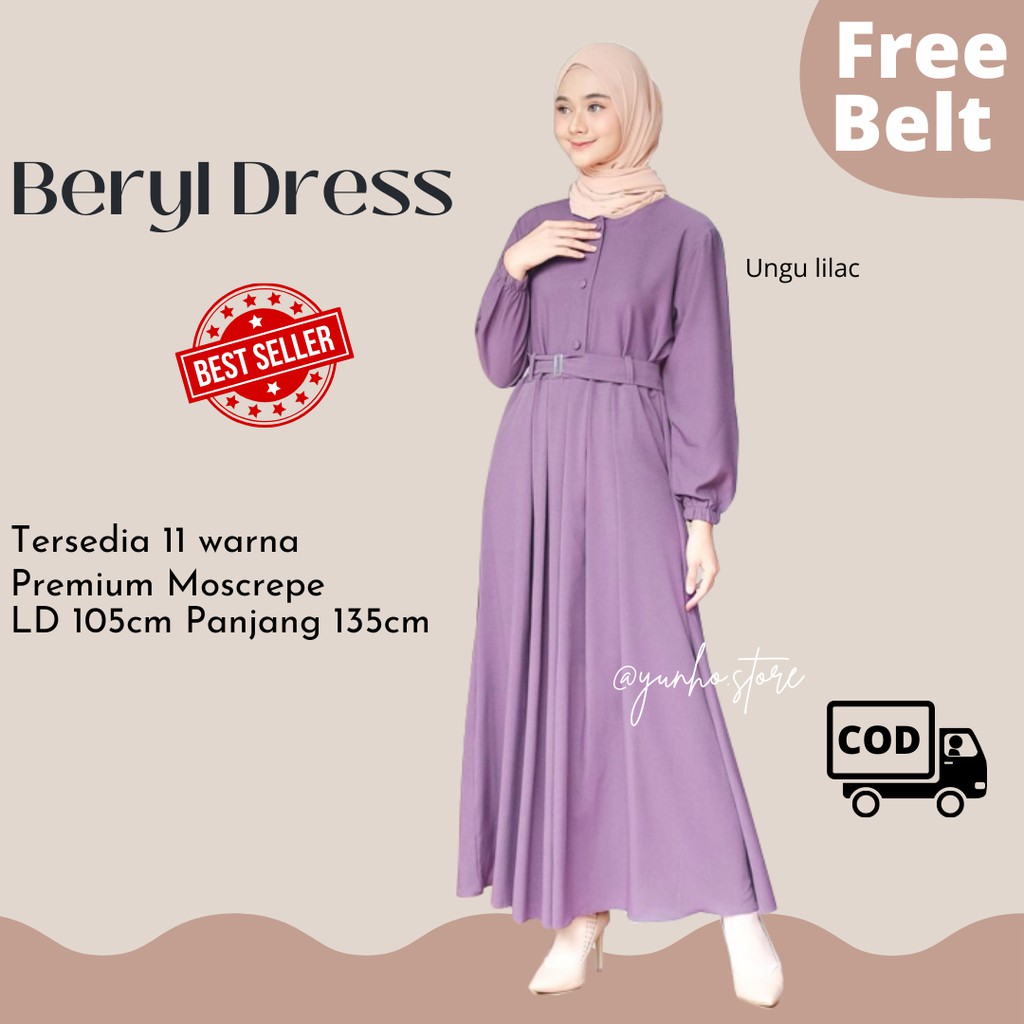 GAMIS REMAJA MAXI DRESS MUSLIM PREMIUM MOSCREPE TERBARU 2021 KOREAN DRESS PANJANG KONDANGAN