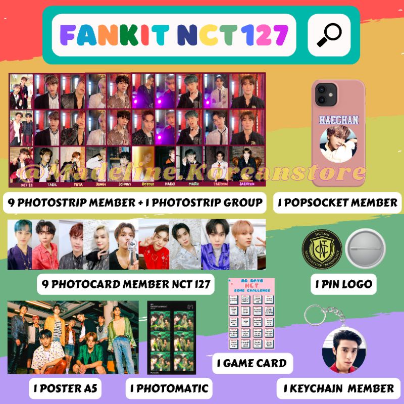 FANKIT NCT MURAH / Fankit NCT 127 / Fankit KPOP / Fankit NCT Favorite Sticker / Fankit NCT Dream Hel