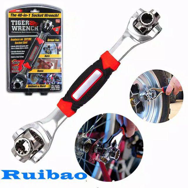Nagada Kunci Pas Tiger Kunci Pas 48 In 1 Universal Wrench Socket Wrench Aaa