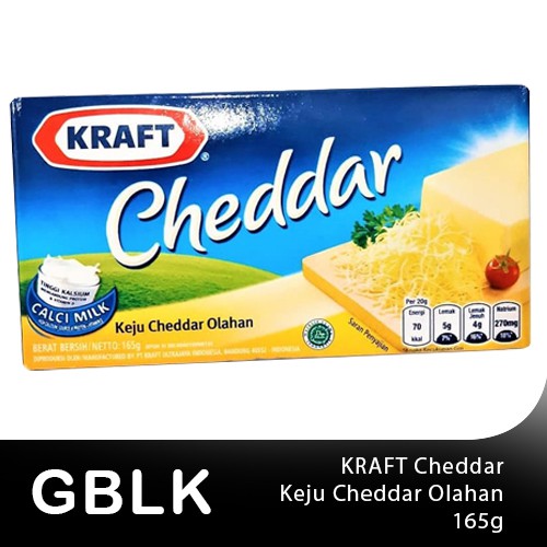 Jual KRAFT KEJU CHEDDAR OLAHAN 165 GRAM | Shopee Indonesia