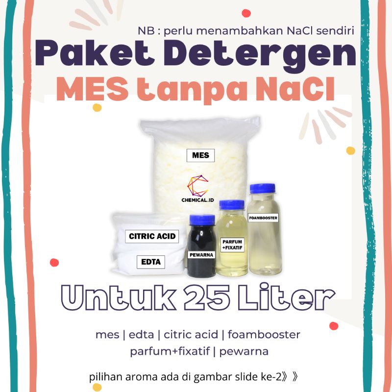 PAKET DETERGEN CAIR (MES) TANPA NACL