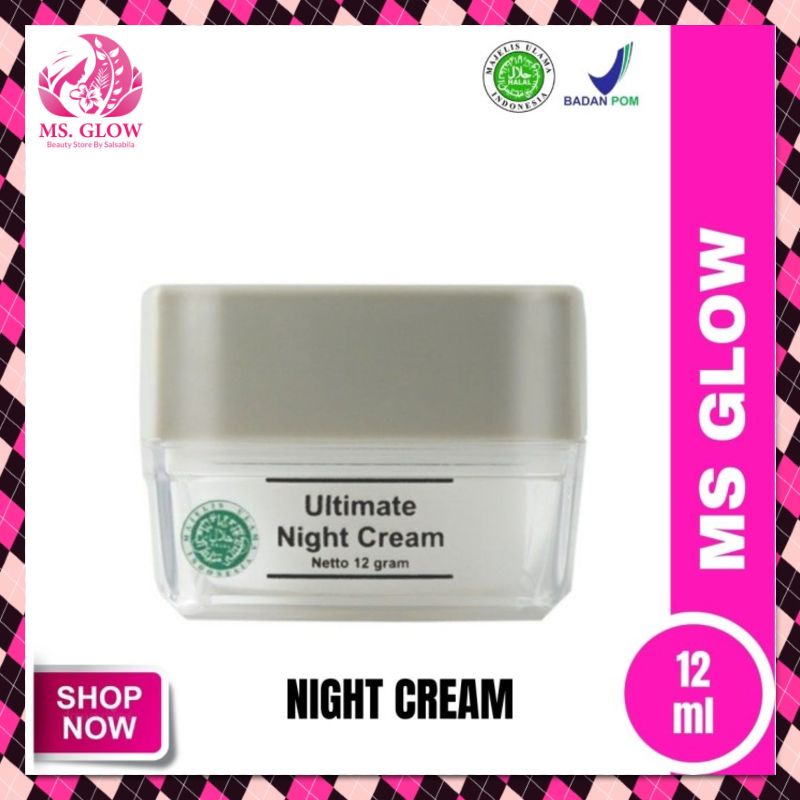 MS GLOW ULTIMATE NIGHT CREAM | CREAM MALAM MS GLOW