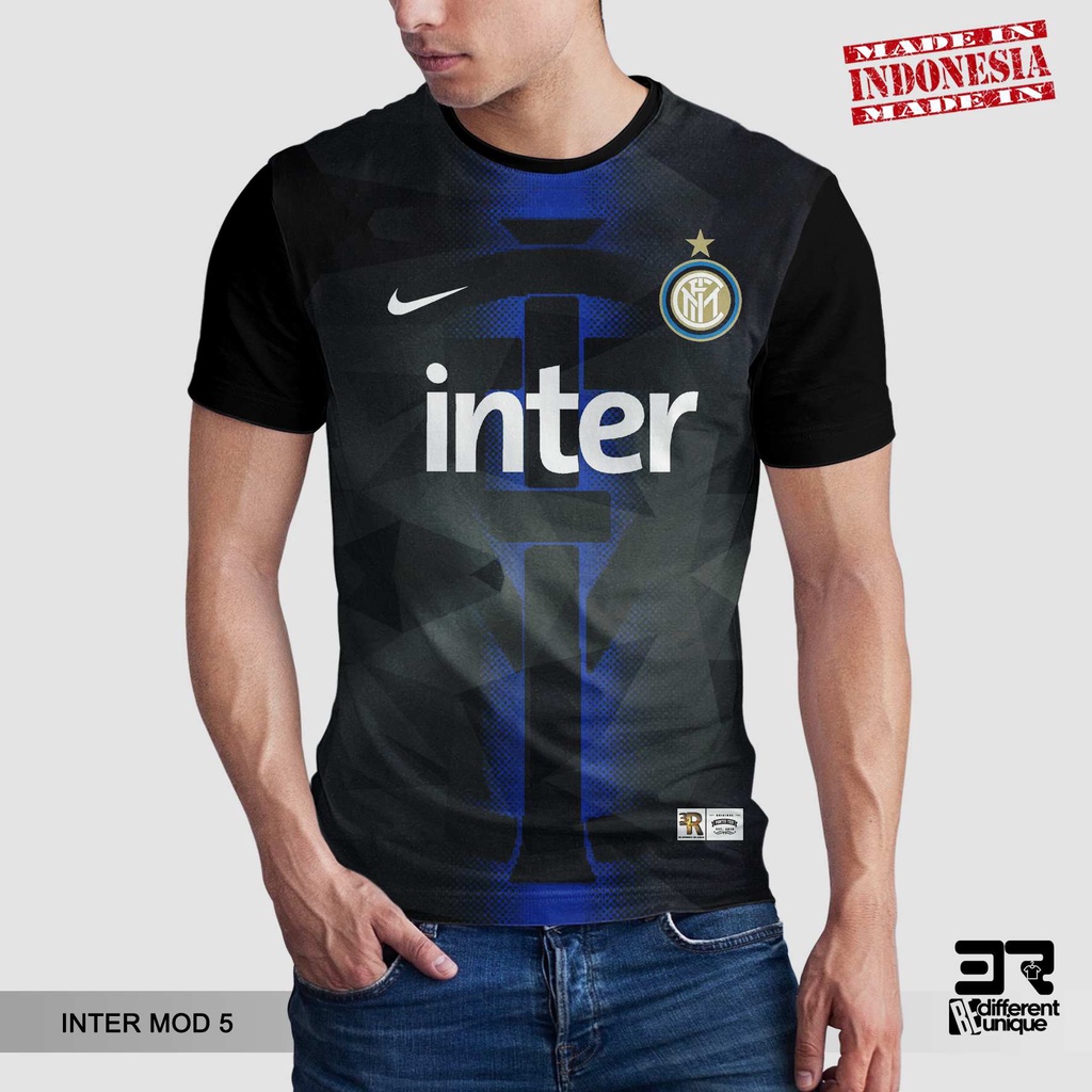 [ COD ] KAOS PRINTING GAMBAR TEAM SEPAKBOLA INTER MILAN MOD 5 - BAJU SEPAK BOLA DISTRO ORIGINAL MOTI