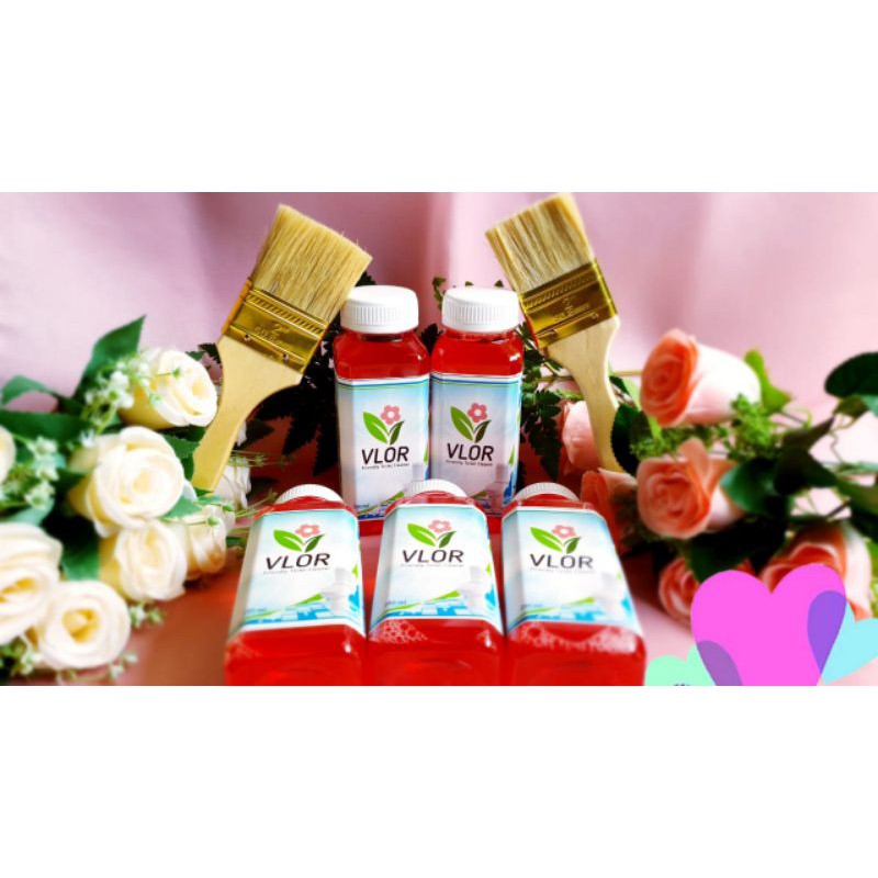 Vlor Pembersih Kamar Mandi / VLOR Pembersih + (BONUS KUAS) Pembersih Wastafel, Pembersih Toilet