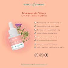 [ GROSIR ] Mineral Botanica Niacinamide Serum With Artichoke Leaf Extract 20ml