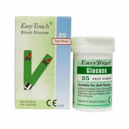 ✅COD - EASY TOUCH STRIP TEST CEK GULA DARAH ISI 25 STIK GDS GLUCOSE EASYTOUCH 100% ORIGINAL - RUANGA
