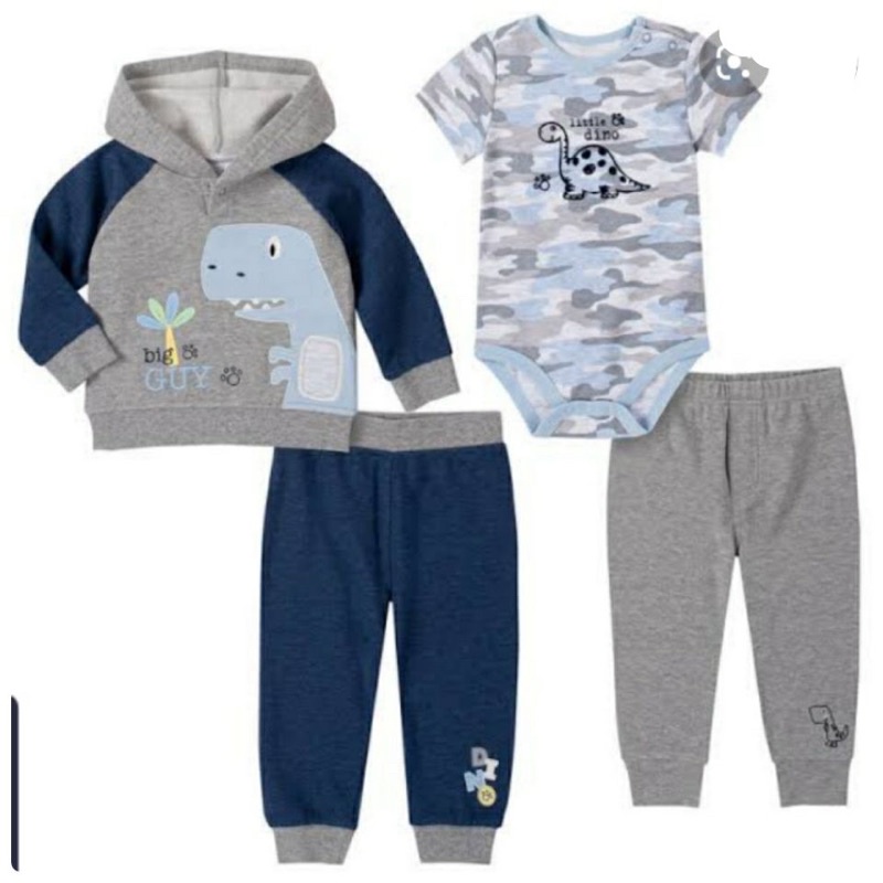 Catell Love 4in1 Baby Jumper Pants Hoodie Set | Set Jumper Jaket Celana Panjang Bayi