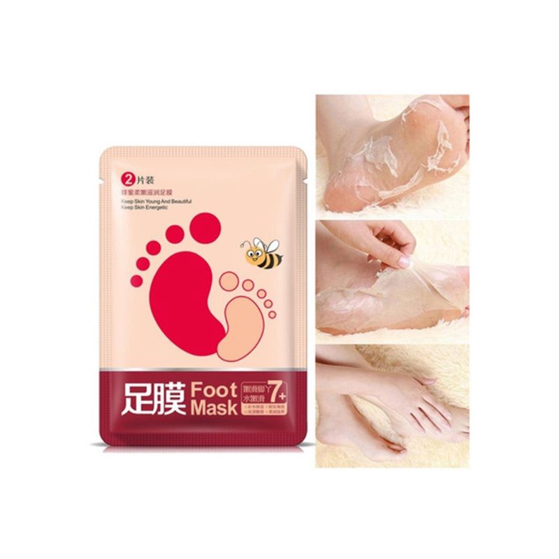 Masker Kaki / Foot Mask / Masker Perawatan Kaki Merawat Kaki &amp; Tumit Kering Kasar Pecah-Pecah / Masker Kaki Melembutkan Kaki / Masker Menghaluskan Kaki / Masker Melembabkan Kaki / Masker Menghilangkan Bau Kaki &amp; Kapalan / Masker Kaki Mulus Bersih Halus