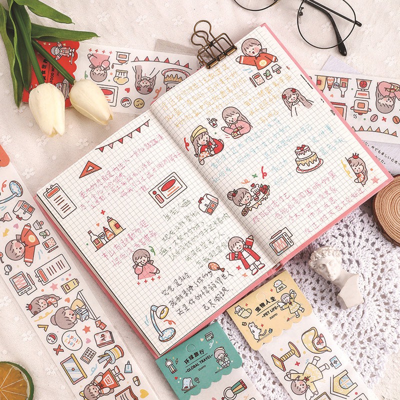 

Sticker Planner Diary Karakter Lucu