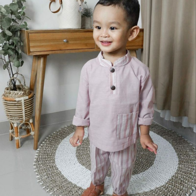 Domikado | Sahara kulot set | Sudaish joger set | Setelan busana muslim anak