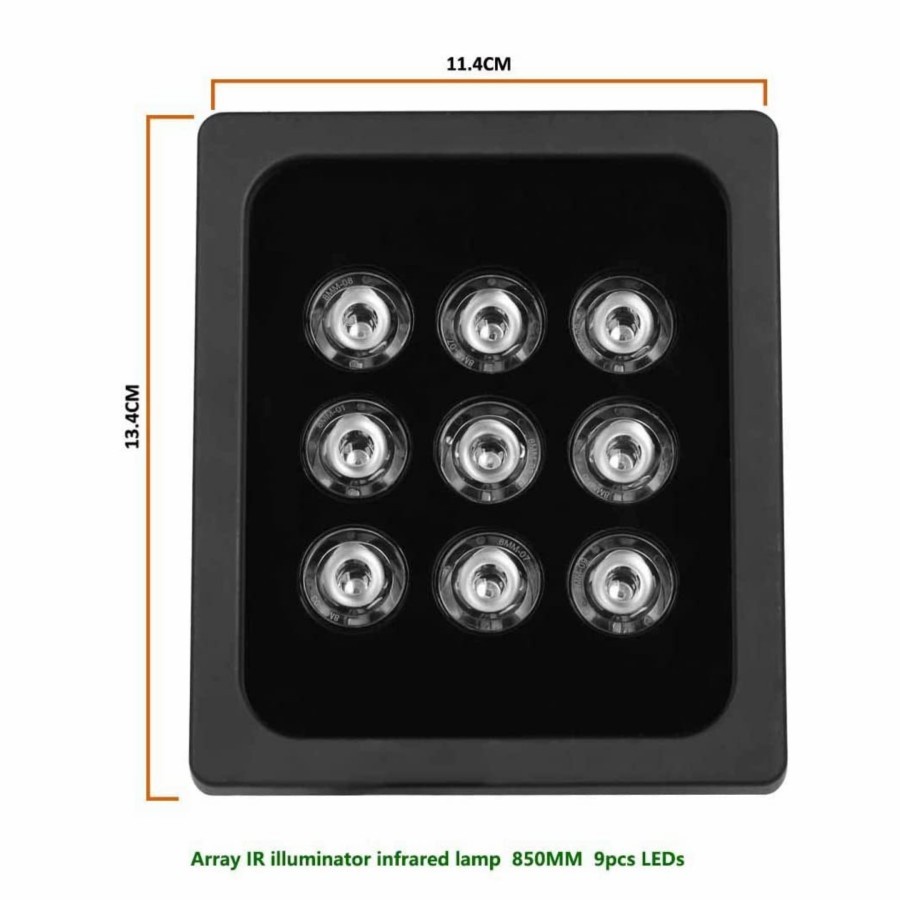 Ir infrared array illuminator cctv camera 9 led