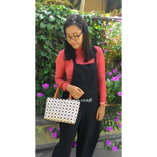 Tas Vinil Batik Kawung - Mini