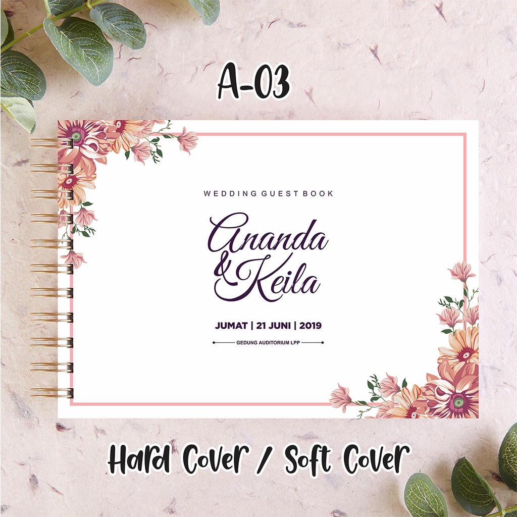 

A-03 GUEST BOOK/ BUKU TAMU/ WEDDING BOOK/ CUSTOM