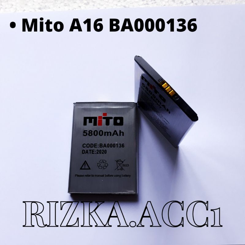 Baterai Batre Hp Mito A16 BA000136 BA-000136 A16 Battery Hp