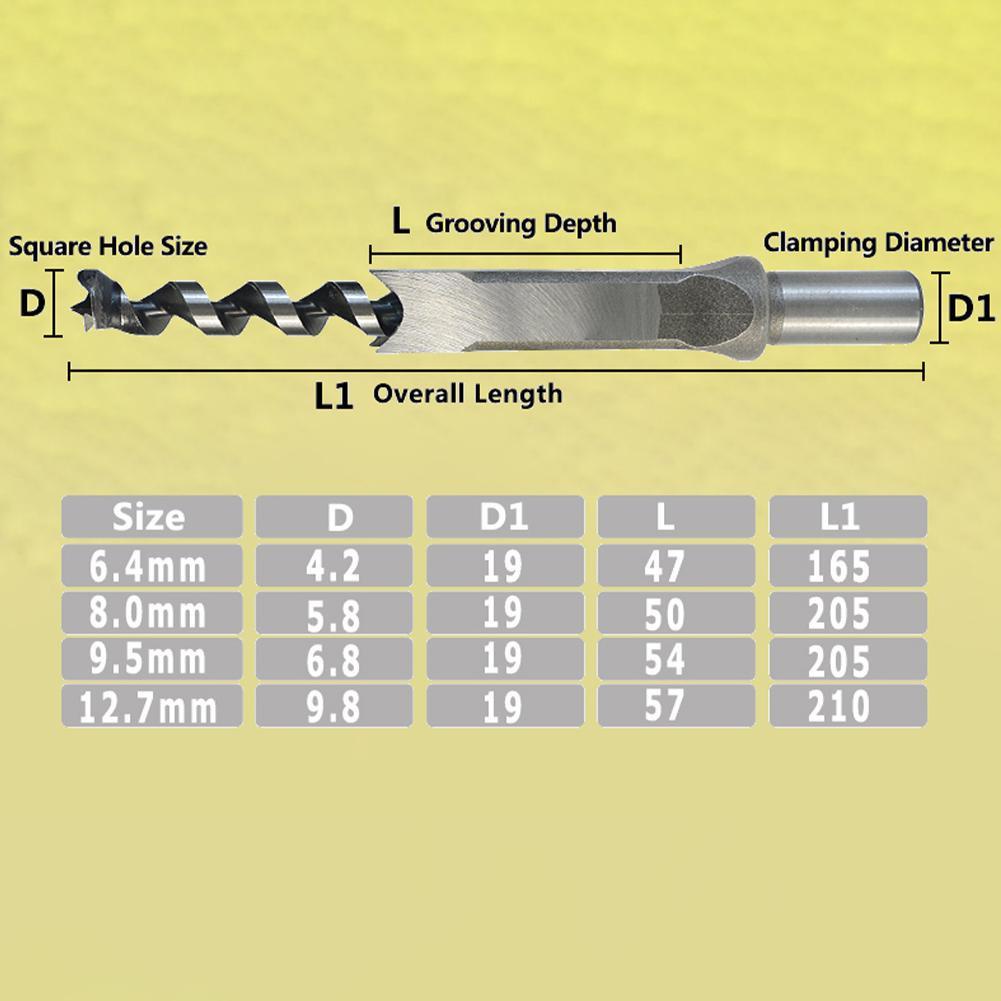 Mata bor bobok kayu 3/8 inch / Chisel Set / Mortising Chisel