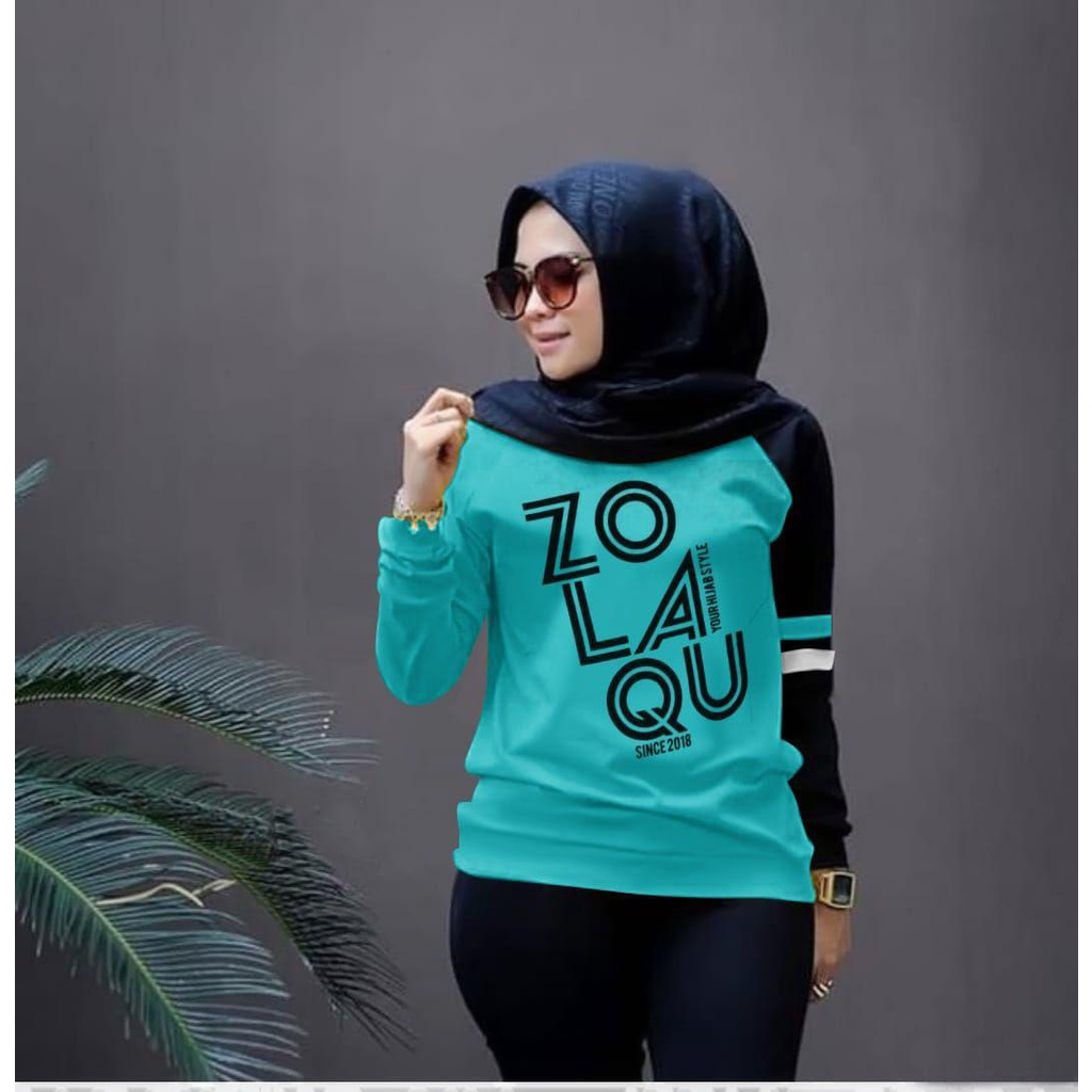 COLLECTION_COOLS.BAJU ZLQ TERBARU-KAOS WANITA KEREN KEKINIAN LENGAN PANJANG TERLARIS