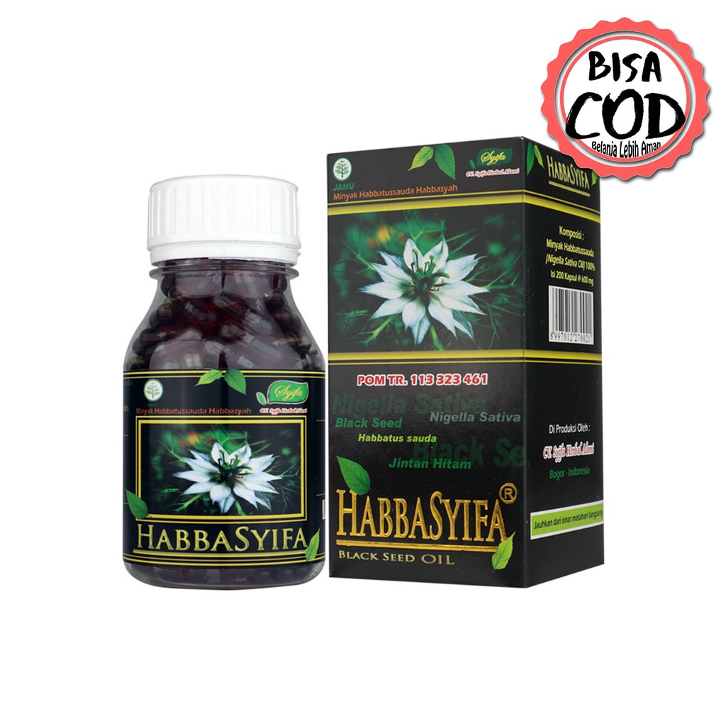 Habbasyifa 90 KAPSUL | Minyak Habbatussauda Black Seed Oil 90 Kapsul