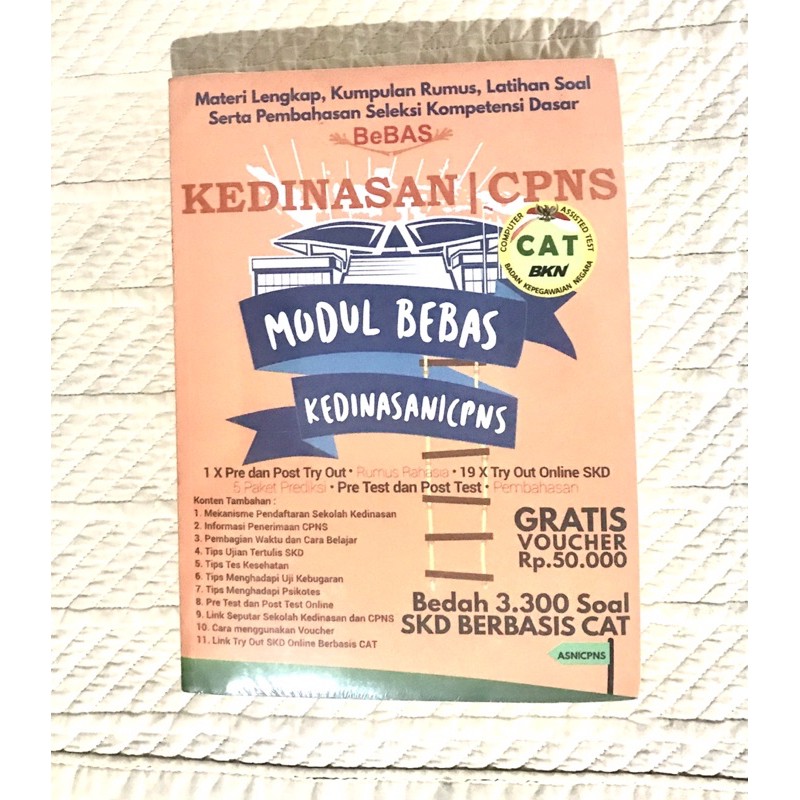 Buku Kedinasan CPNS Modul bebas kedinasan CPNS SKD seleksi kemampuan dasar