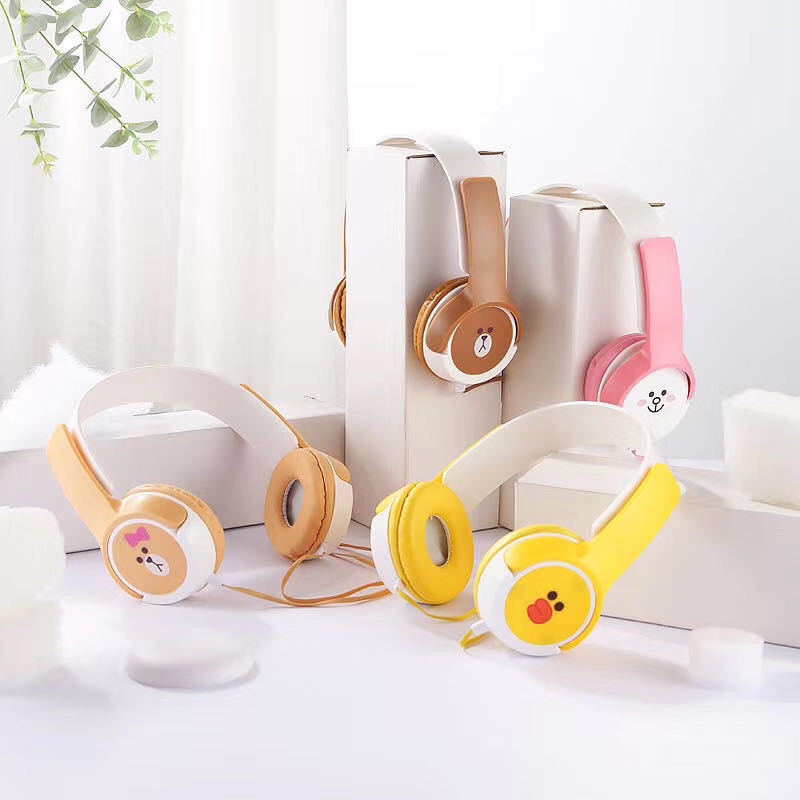 Headphone bando karakter cute imut/Headset karakter cartoon motif type XY 26