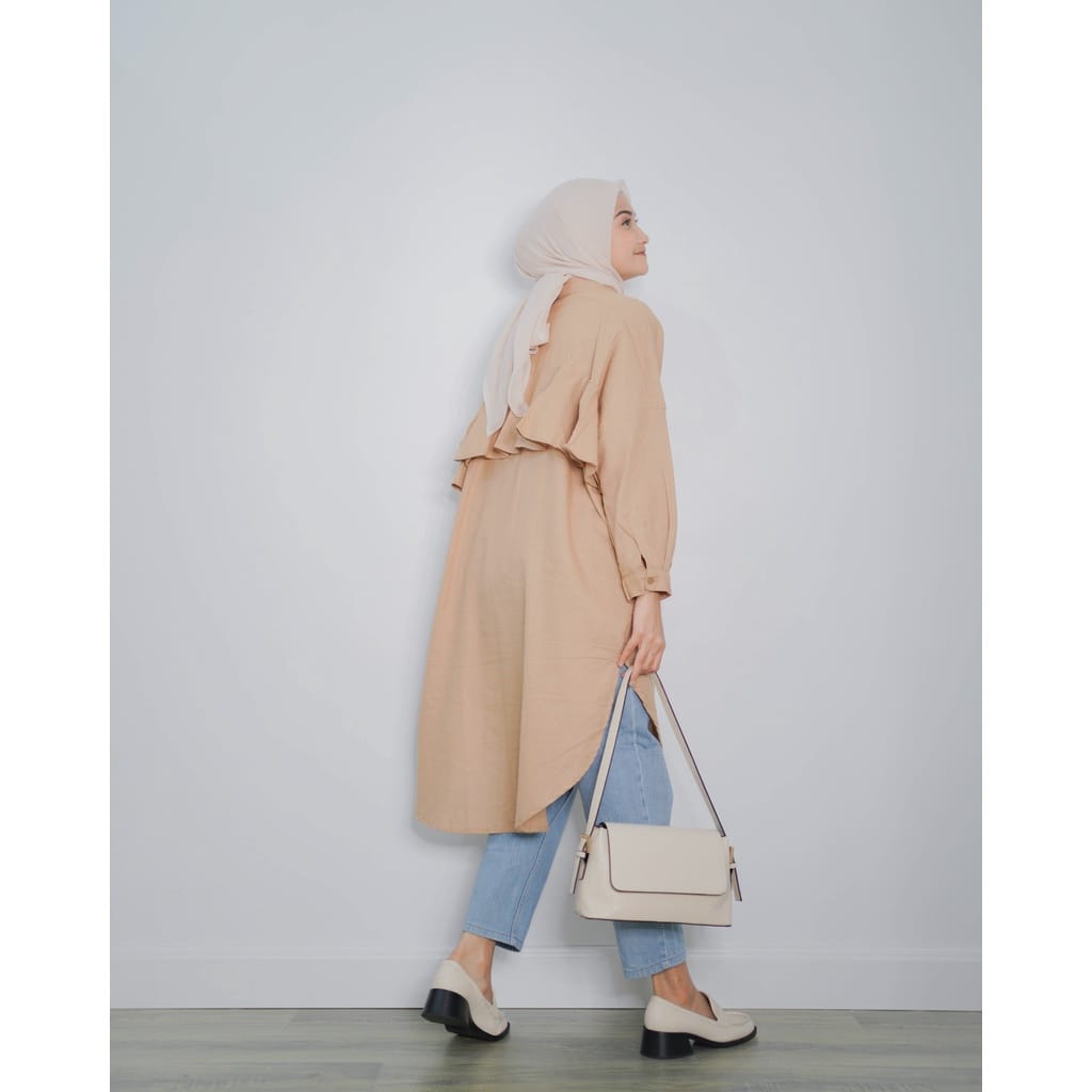 BEFAST - ZEC OOTD Wanita Tunik AFIY / Layna Tunik RAYON DIAMOND / Tunik Jumbo Wanita Remaja / Fashion Wanita Muslimah / Tunik Polos Formal / Tunik Casual Wanita / Terbaru / Termurah