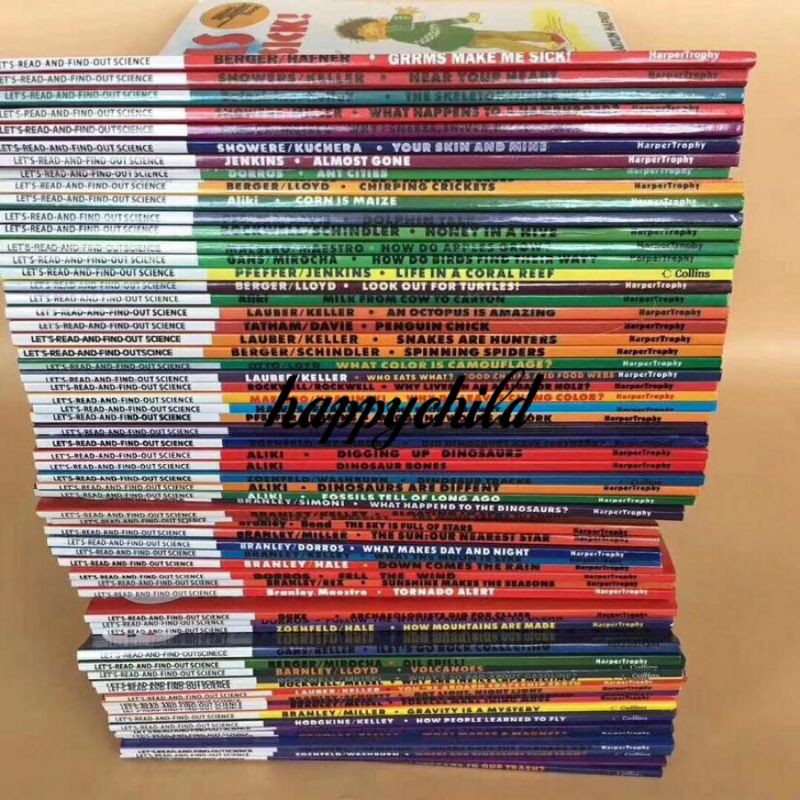 let's read and find out science level 1 level 2 total 118 books/buku import/happychild