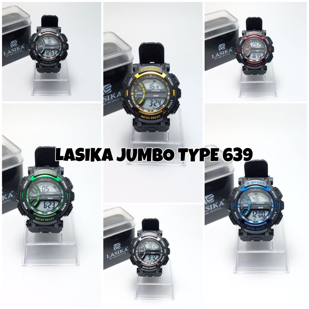 [SALE] JAM TANGAN DIGITAL PRIA STRAP RUBBER WATER RESISTANT FREE BOX EXCLUSIVE