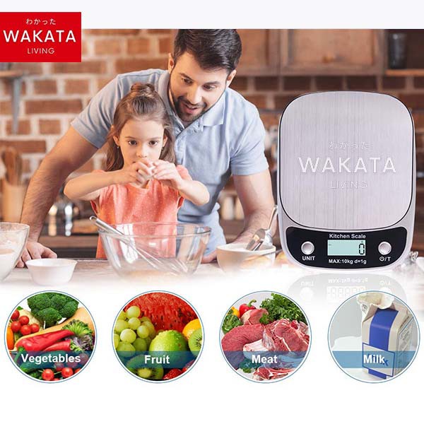 THOME Timbangan Dapur Digital 5kg 10kg – LCD Display, Tare, Akurat, Praktis untuk Baking &amp; Diet