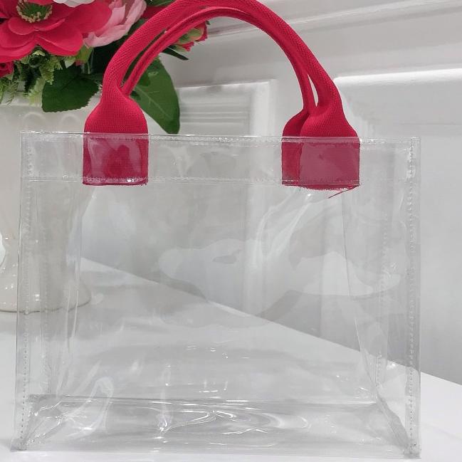 ℗ Tas tote bag mika transparant 30 x 25 x 10cm - Army ℮