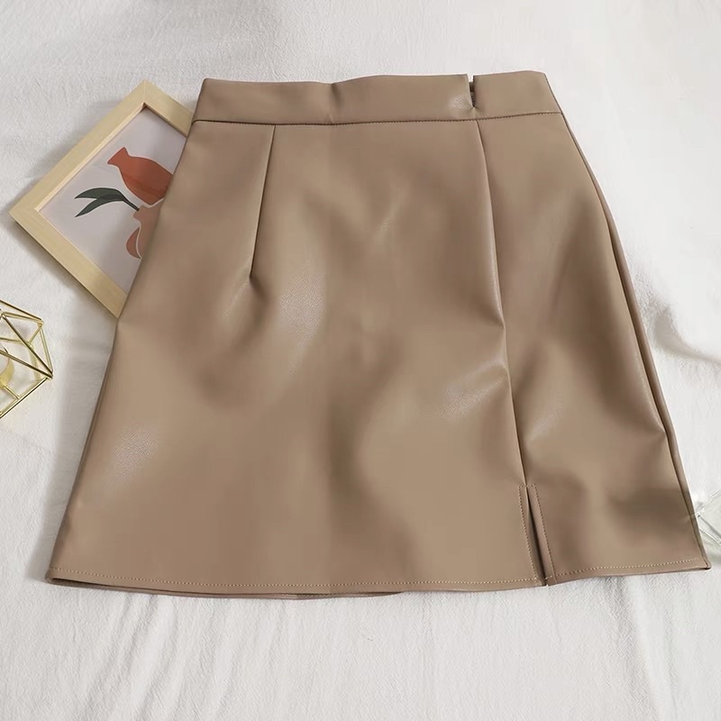 (S-XXL) MINI SKIRT SLIT BELAH ROK WANITA