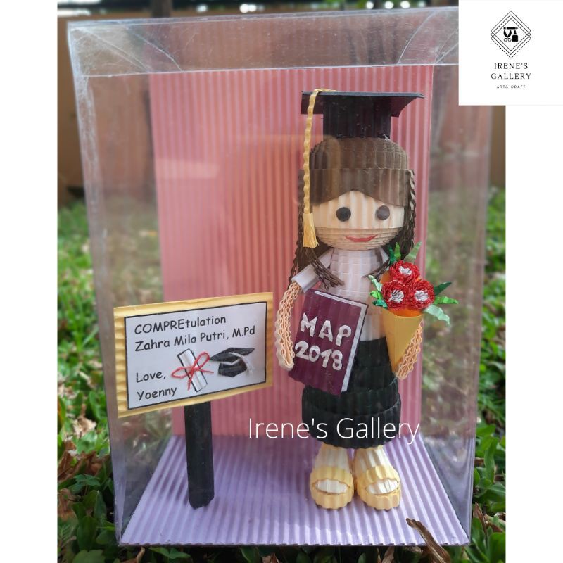 Kokoru Wisuda Cewek Non Hijab/Hadiah wisuda/Kado wisuda/Hadiah unik/Hadiah lucu