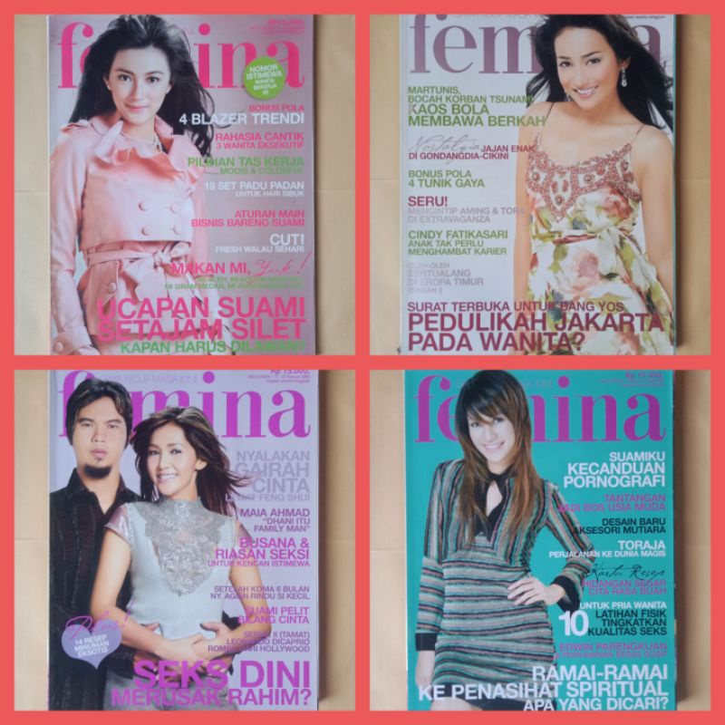 Majalah FEMINA 2003 , 2005 &amp; 2006