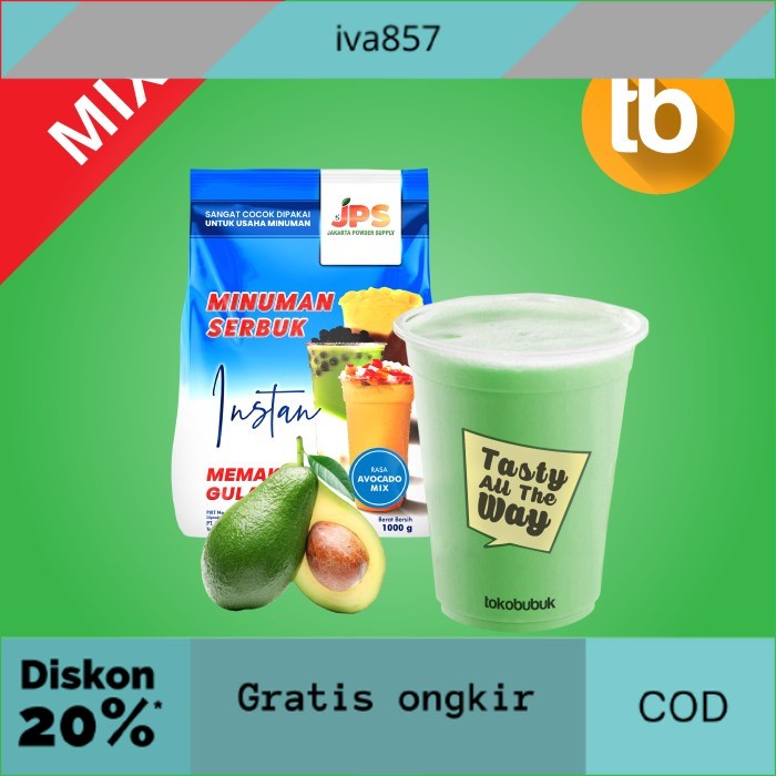 

PROMO JPS Bubuk Avocado / Alpukat Mix (Bubuk minuman dan makanan) GRATIS ONGKIR
