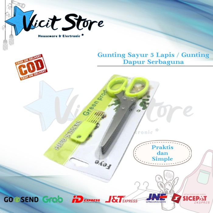 Gunting Sayur 5 Lapis Stainless