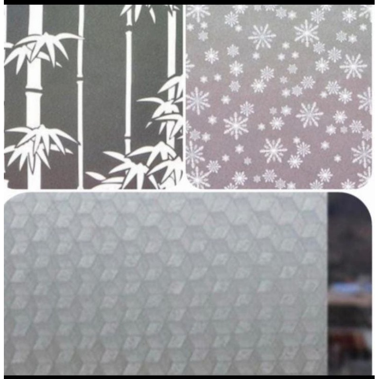 Paket Sticker Kaca Murah Sandblast Sticker+Antislip Kamar Mandi Dapur
