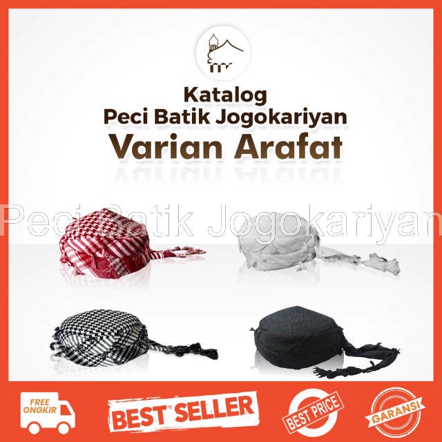 Peci Batik Jogokariyan - PECI BATIK JOGOKARIYAN ASLI MOTIF SORBAN ARAFAT PECI SHOLAT PECI LIPAT KOPI