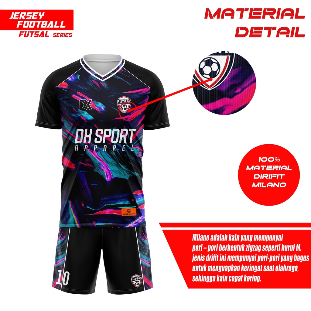 JERSEY FUTSAL SERIES X FULLPRINTING CUSTOM NAMESET