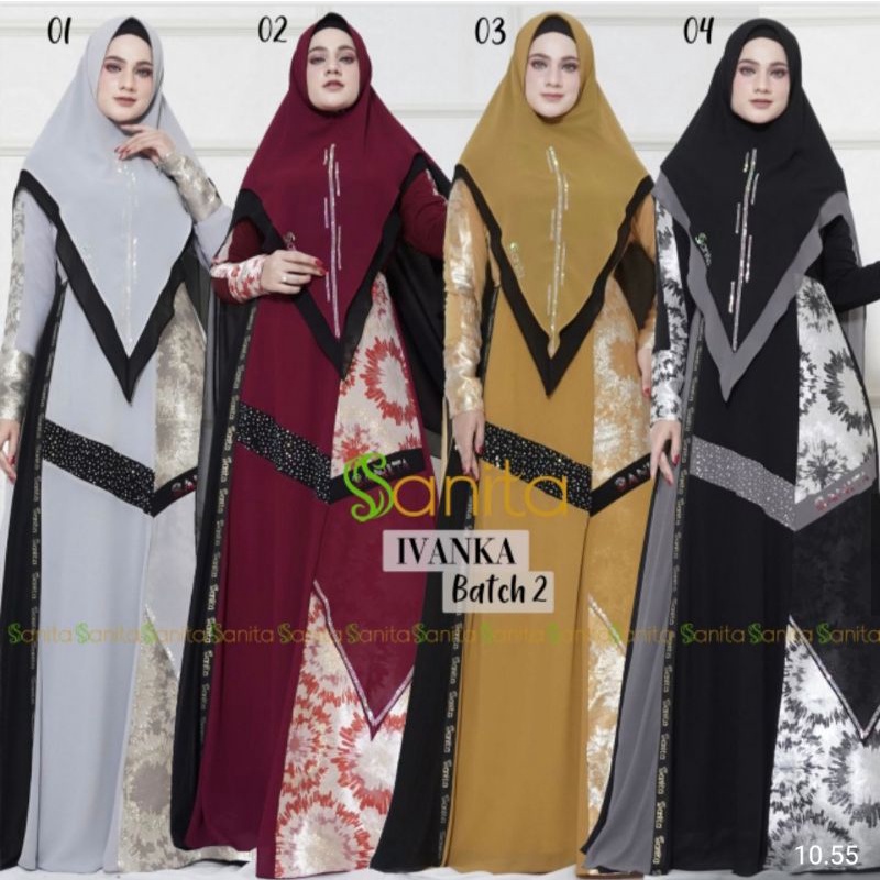 Ivanka syari Original brand Sanita terbaru