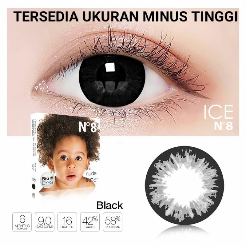 Soflent warna hitam besar ice n8 black