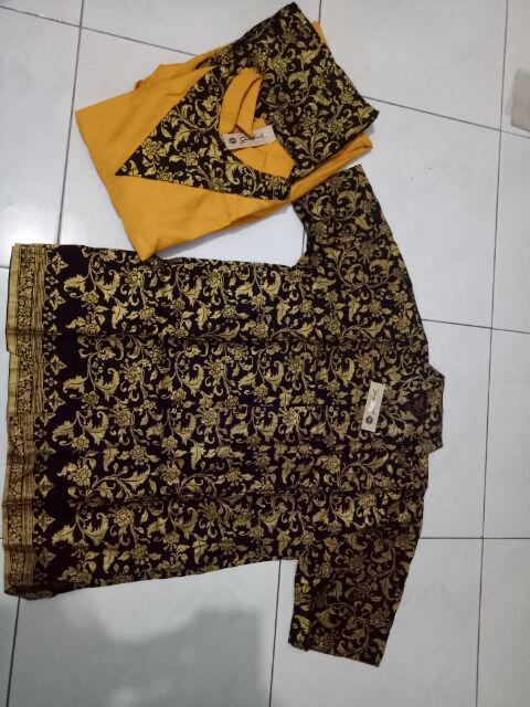 Batik Edo - Batik Couple Princess Azkana 2 Princes Ayumi Setelan Batik Stelan Syari