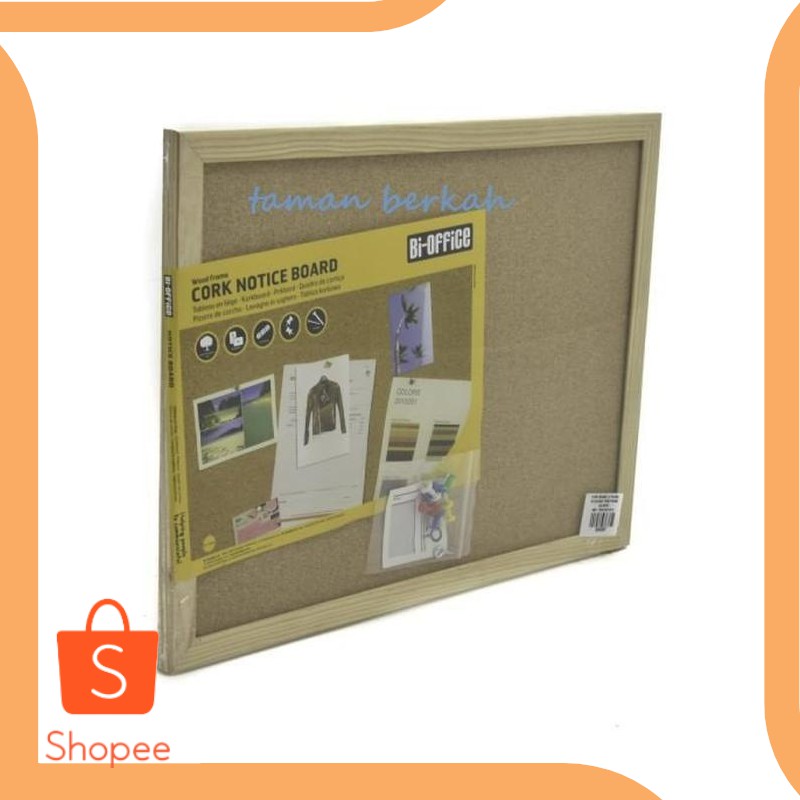 

Jual perkakas papan informasi /corkboar / pin board - 60x45 cm 20DEZ Limited